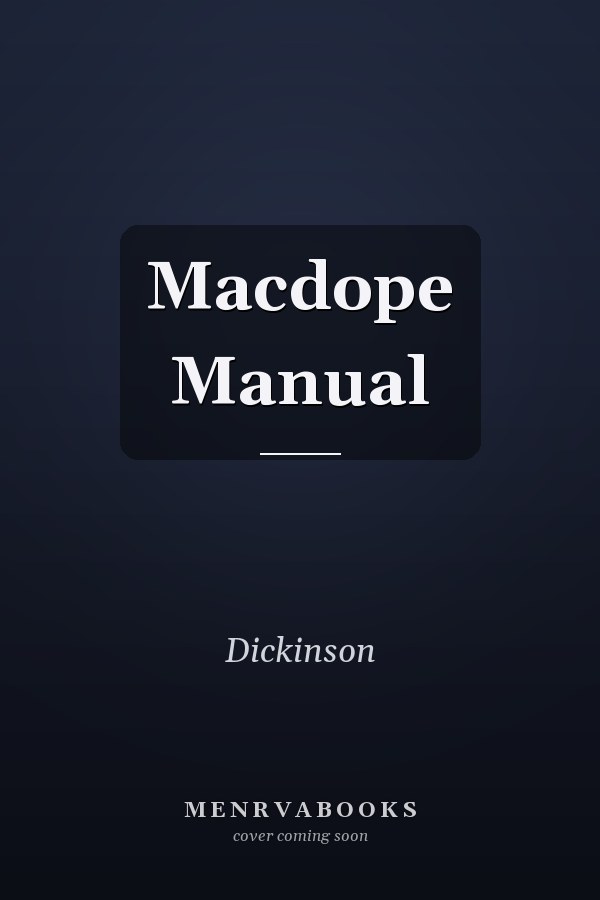 Macdope Manual