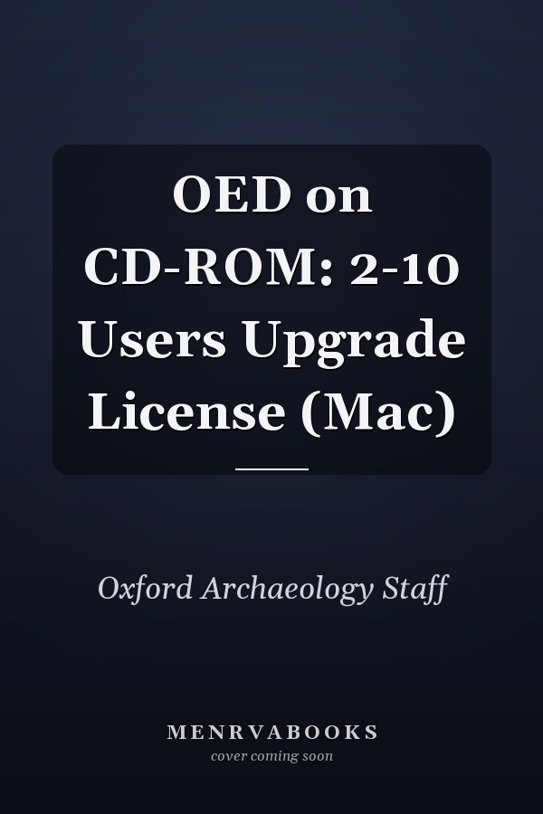 OED on CD-ROM: 2-10 Users Upgrade License (Mac)