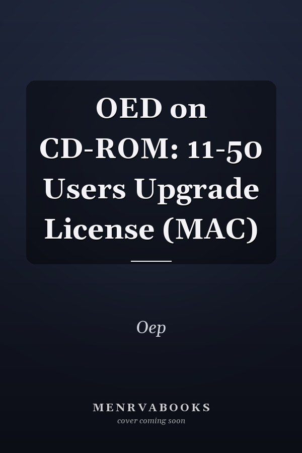 OED on CD-ROM: 11-50 Users Upgrade License (MAC)
