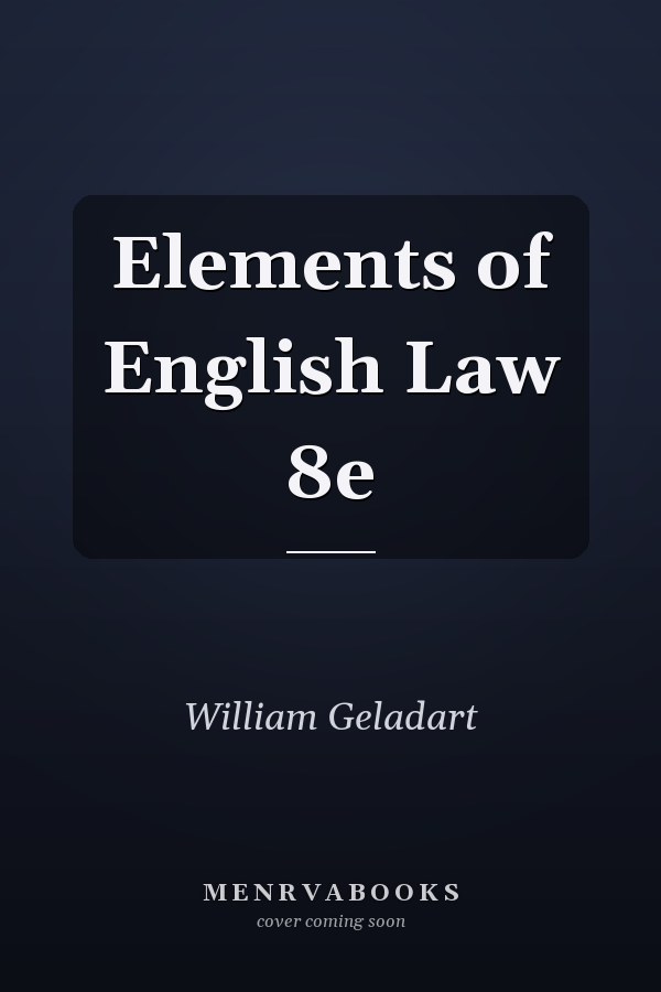 Elements of English Law 8e