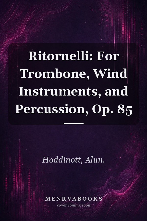 Ritornelli: For Trombone, Wind Instruments, and Percussion, Op. 85