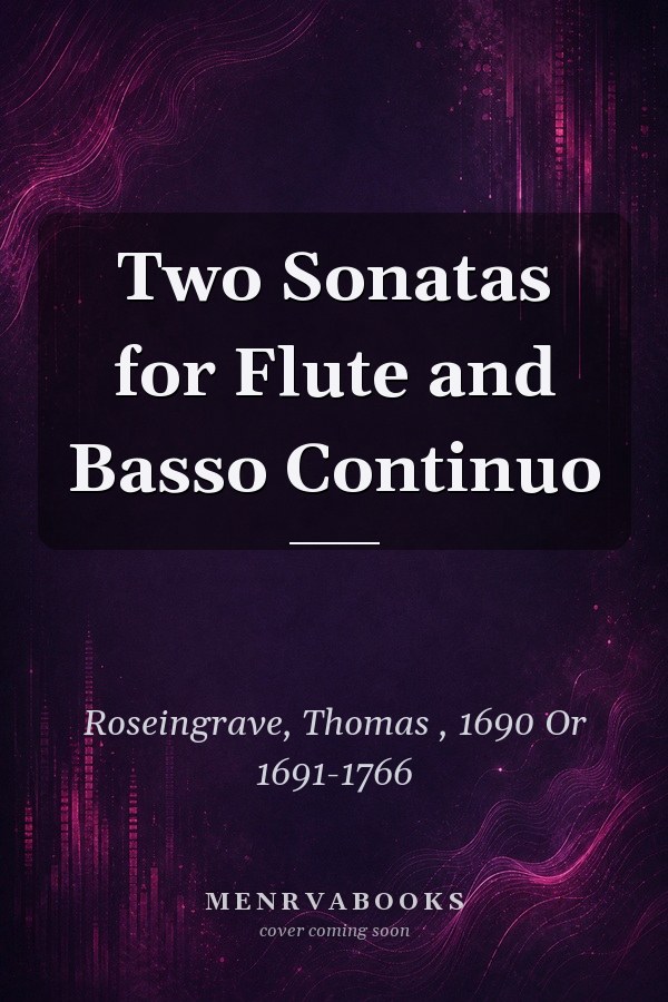Two Sonatas for Flute and Basso Continuo