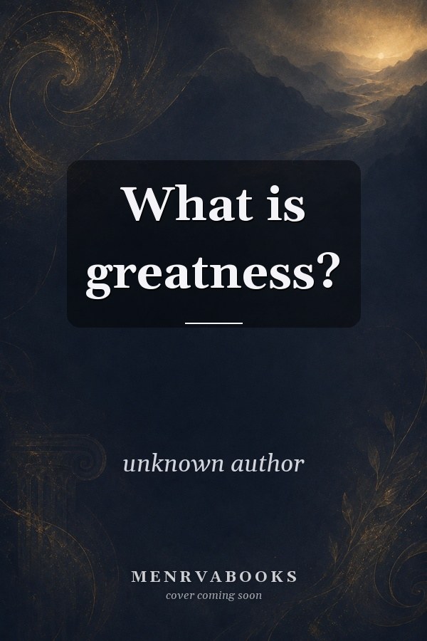 What Is Greatness?