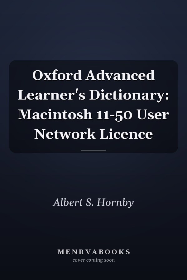 Oxford Advanced Learner's Dictionary