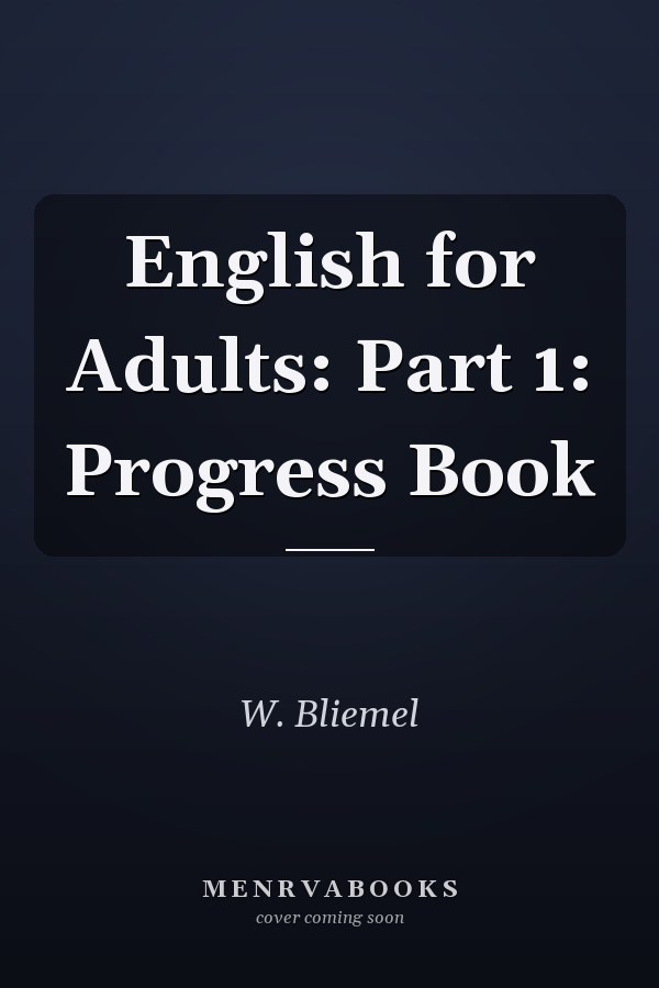 English for Adults: Part 1: Progress Book