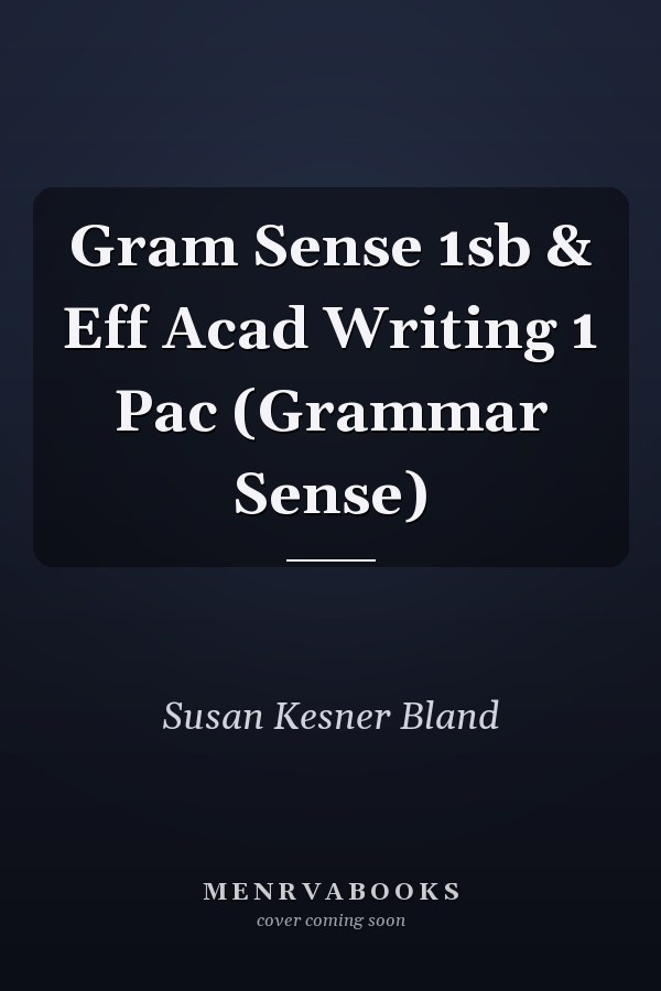 Grammar Sense 1: Student Book & Effective Academic Writing 1 Package