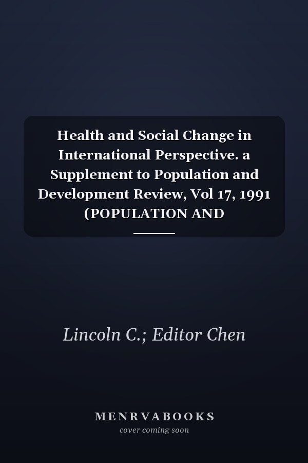 Health and Social Change in International Perspective