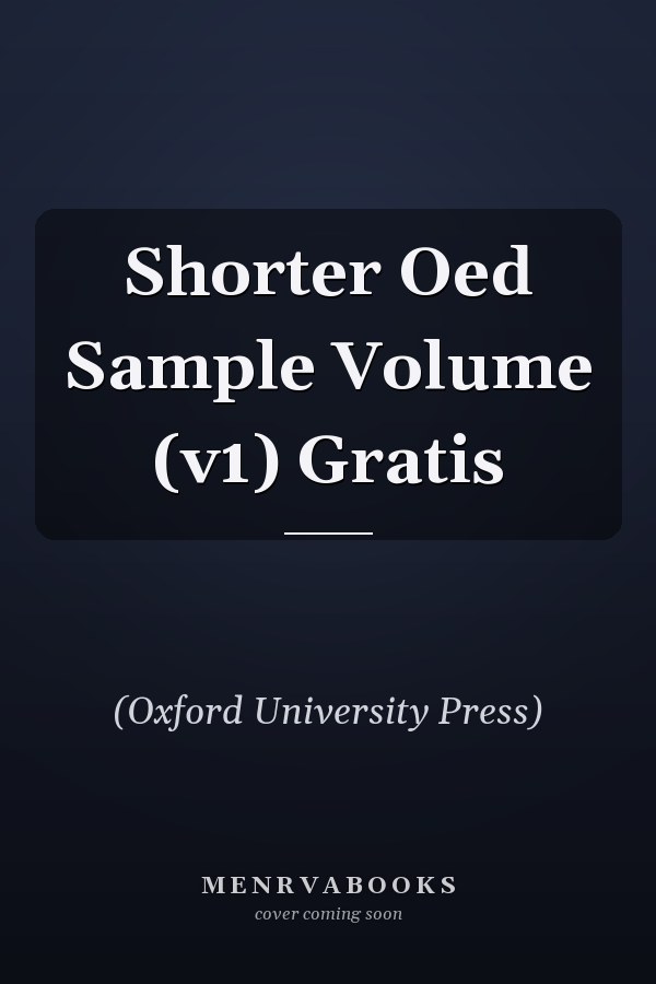 Shorter Oxford English Dictionary