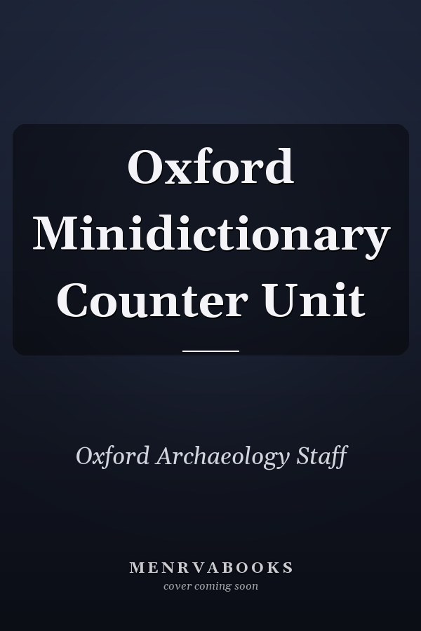 Oxford Minidictionary Counter Unit