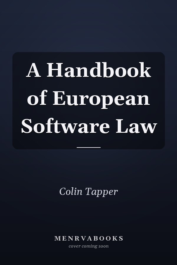 A Handbook of European Software Law