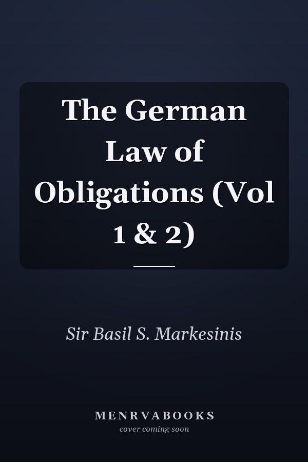 The German Law of Obligations