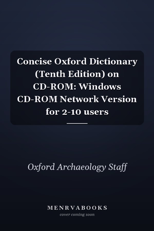 Concise Oxford Dictionary: Tenth Edition