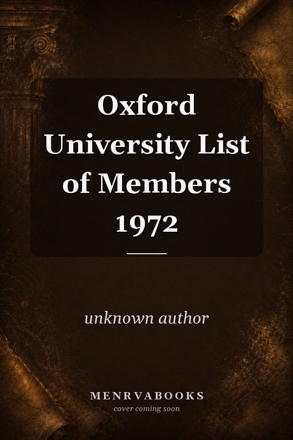 Oxford University List of Members 1972