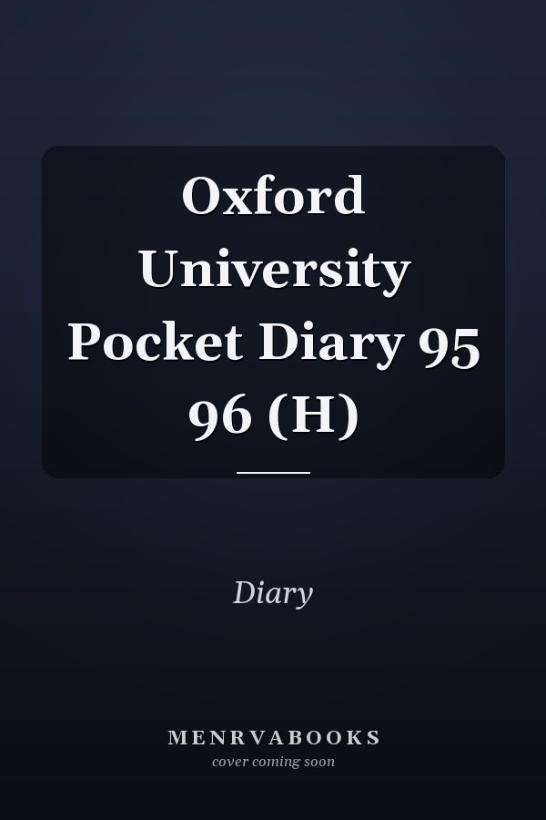 Oxford University Pocket Diary 1995-1996