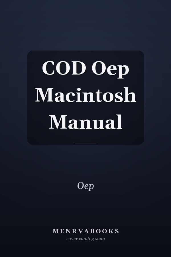 COD Oep Macintosh Manual