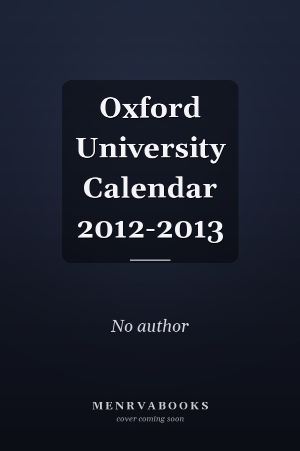 Oxford University Calendar