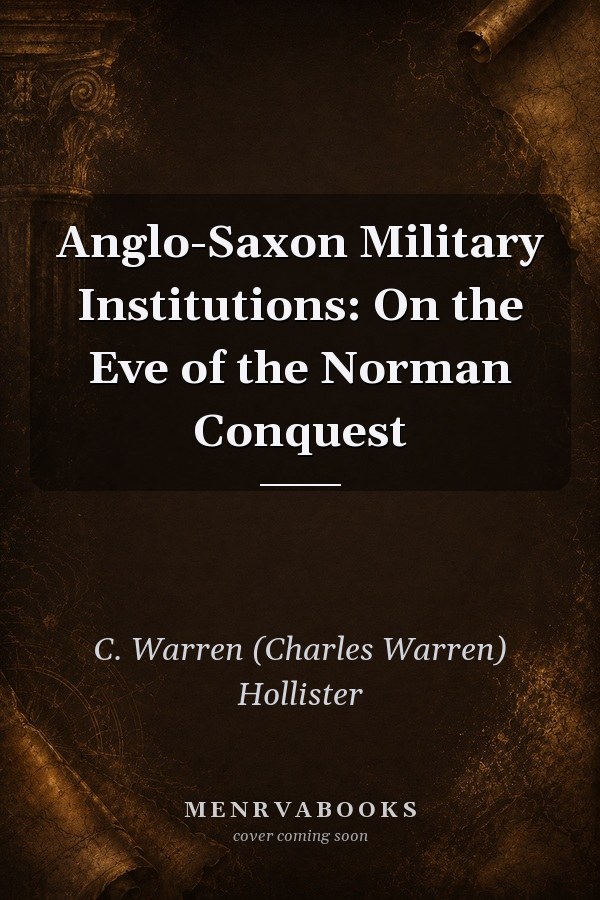 Anglo-Saxon Military Institutions: On the Eve of the Norman Conquest
