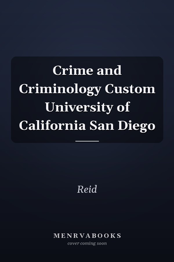 Crime and Criminology
