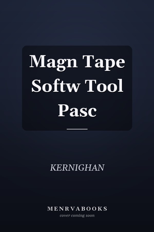 Software Tools in Pascal