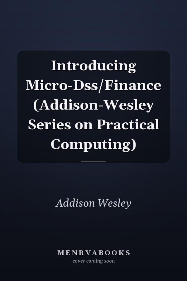 Introducing Micro-Dss/Finance