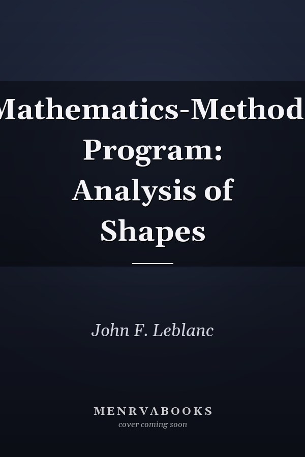 Mathematics-Methods Program: Analysis of Shapes