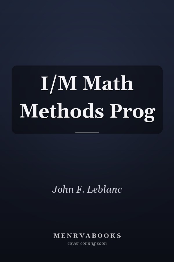 Mathematics Methods Program