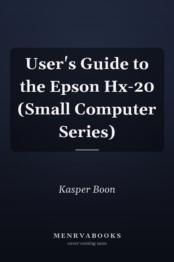 User's Guide to the Epson HX-20