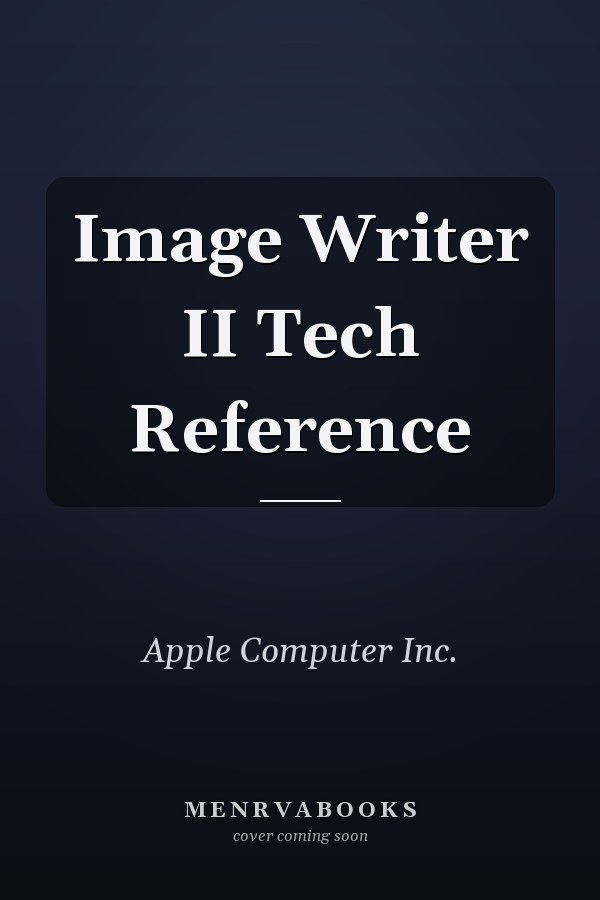 ImageWriter II Technical Reference