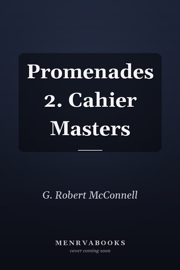 Promenades 2: Cahier Masters