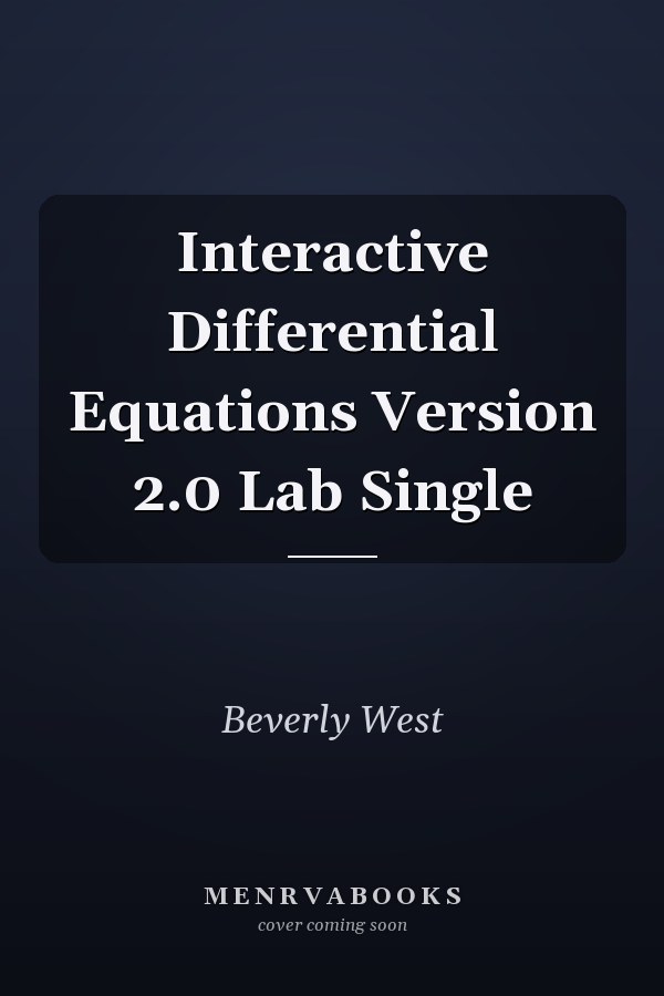 Interactive Differential Equations Version 2.0 Lab Single