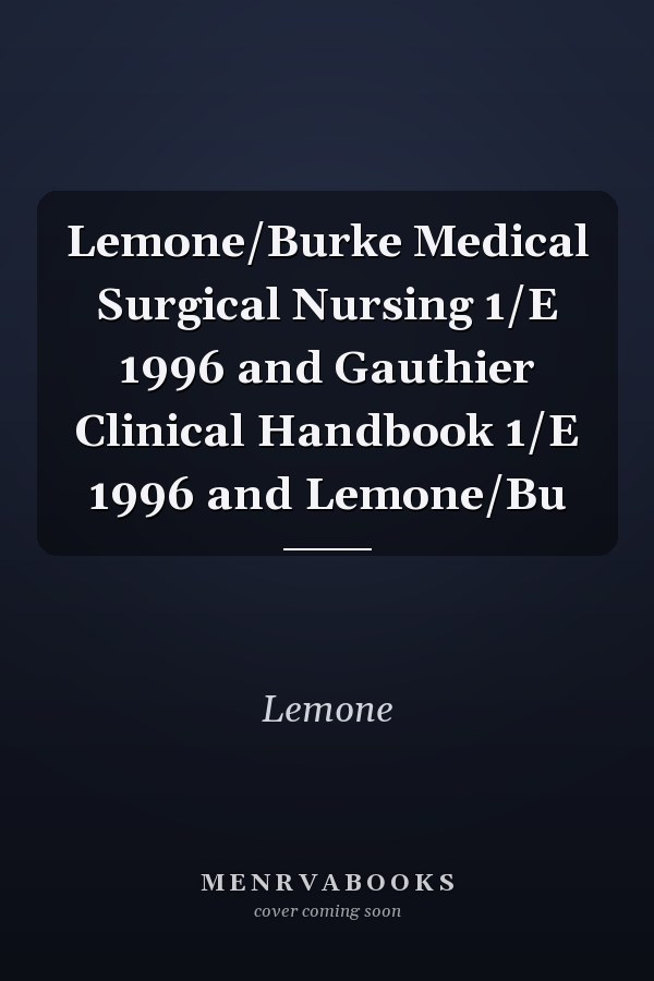 Medical-Surgical Nursing: Clinical Handbook