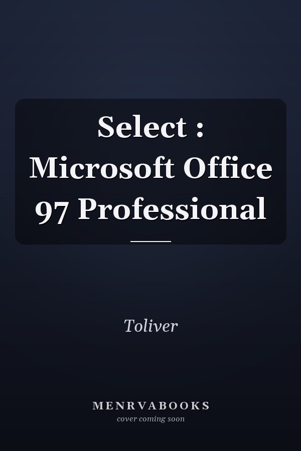 Select: Microsoft Office 97 Professional