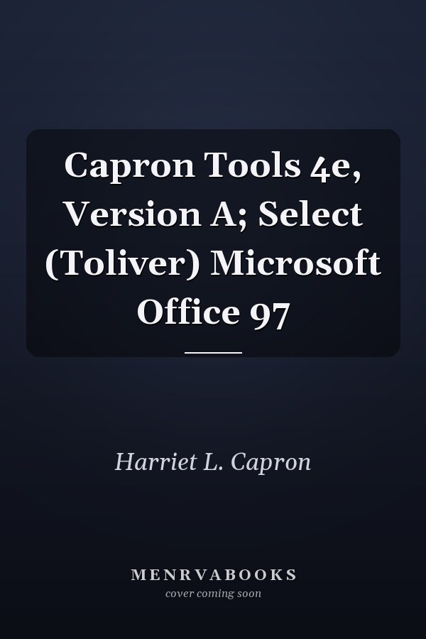 Capron Tools: Select Microsoft Office 97
