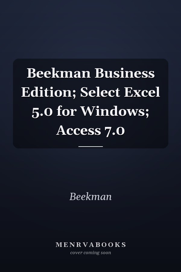 Select Excel 5.0 for Windows; Access 7.0
