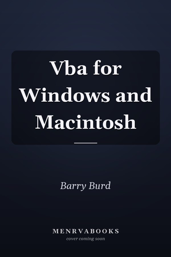 VBA for Windows and Macintosh