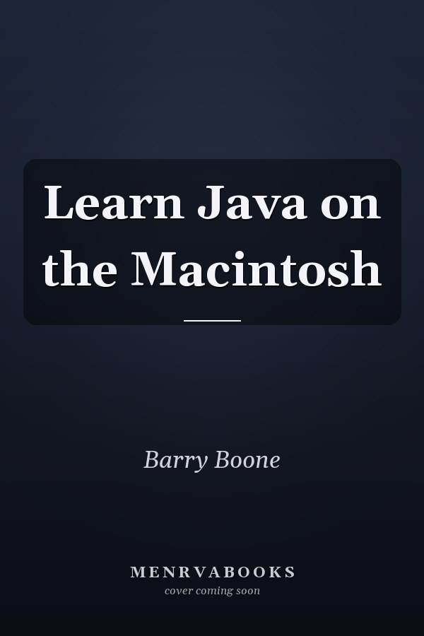 Learn Java on the Macintosh