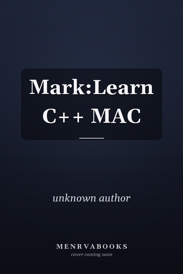 Learn C++: Mac