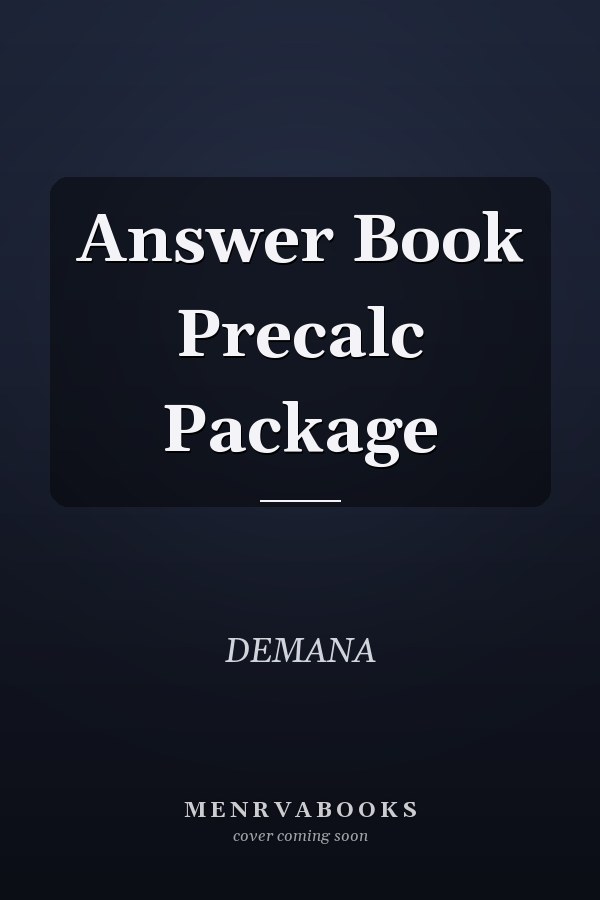 Answer Book Precalc Package