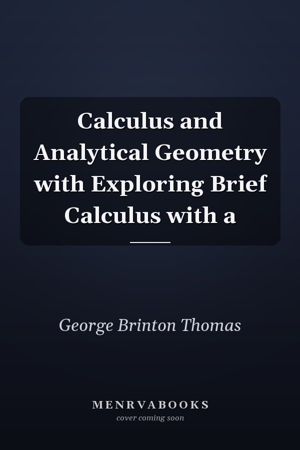 Calculus and Analytical Geometry