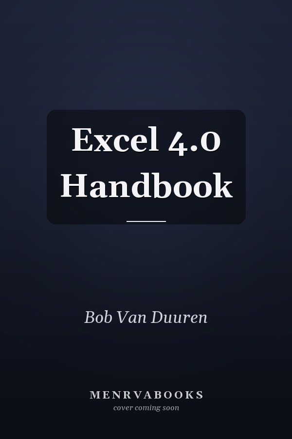 Excel 4.0 Handbook