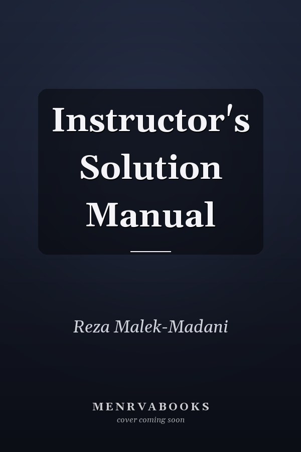 Instructor's Solution Manual
