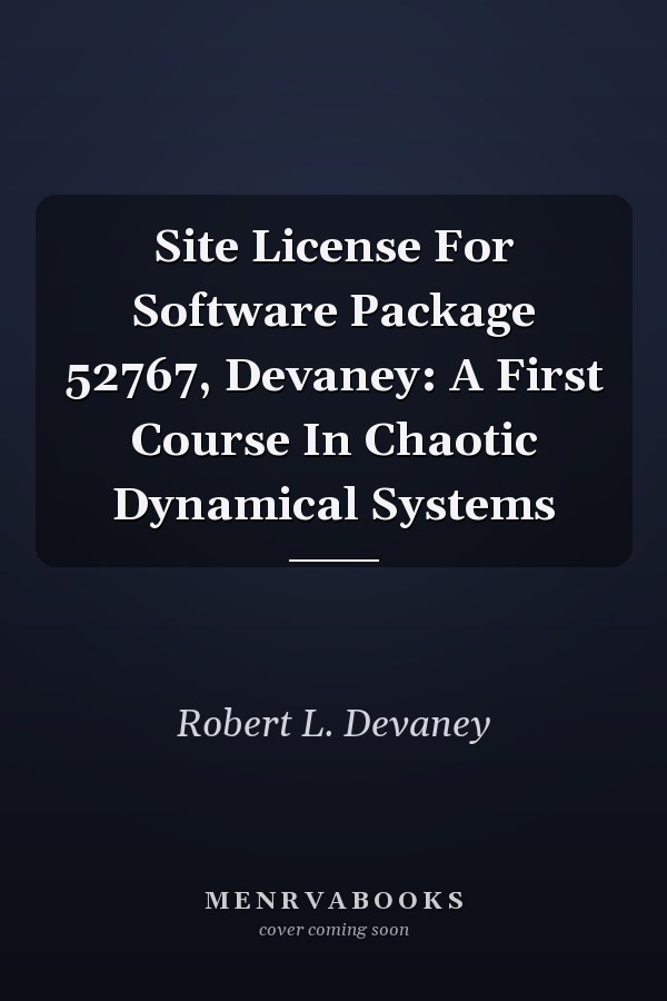 A First Course in Chaotic Dynamical Systems: Site License for Software Package