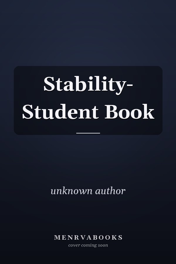 Stability: Student Book