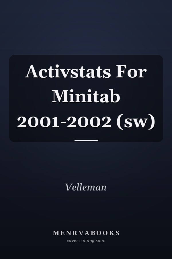 ActivStats for Minitab