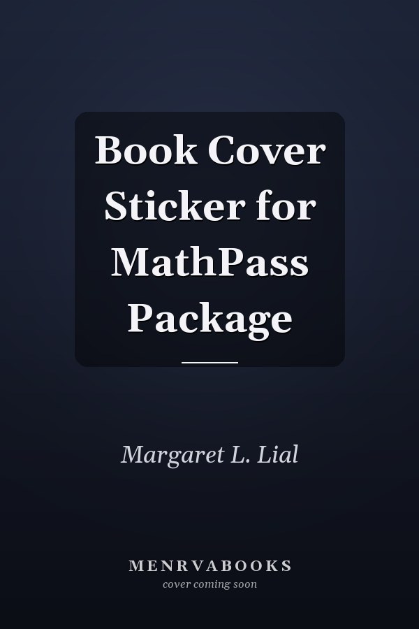 Book Cover Sticker for MathPass Package