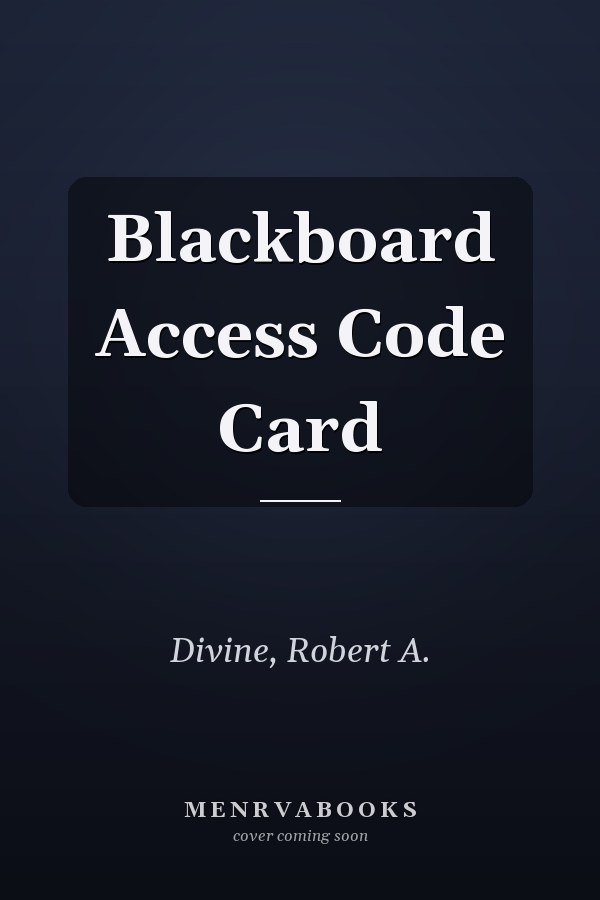 Blackboard Access Code Card