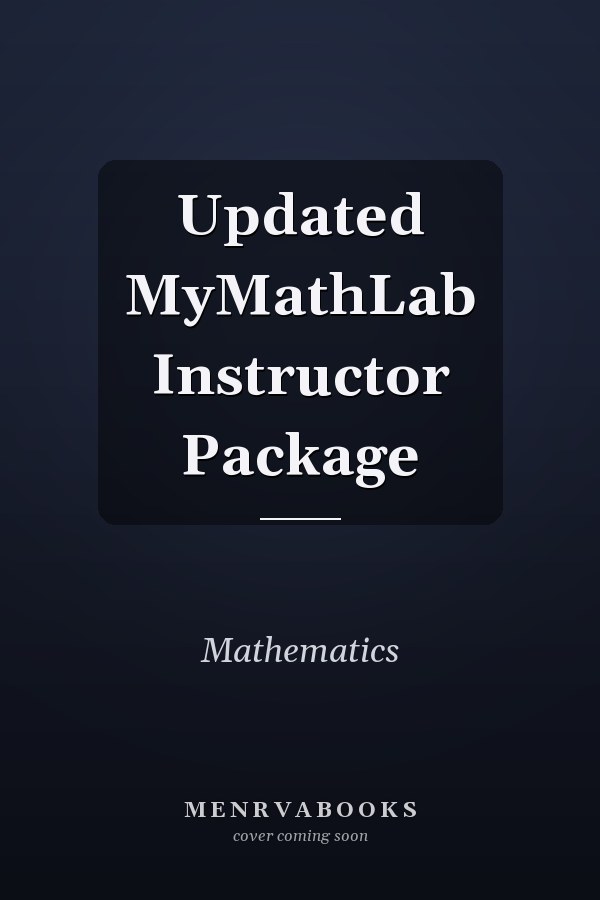 MyMathLab Instructor Package