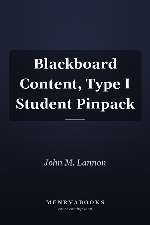 Blackboard Content: Type I Student Pinpack