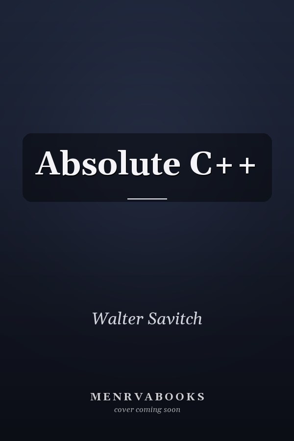 Absolute C++