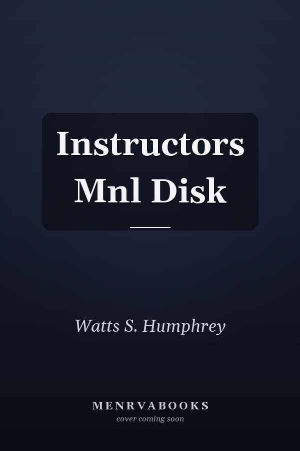 Instructor's Manual Disk
